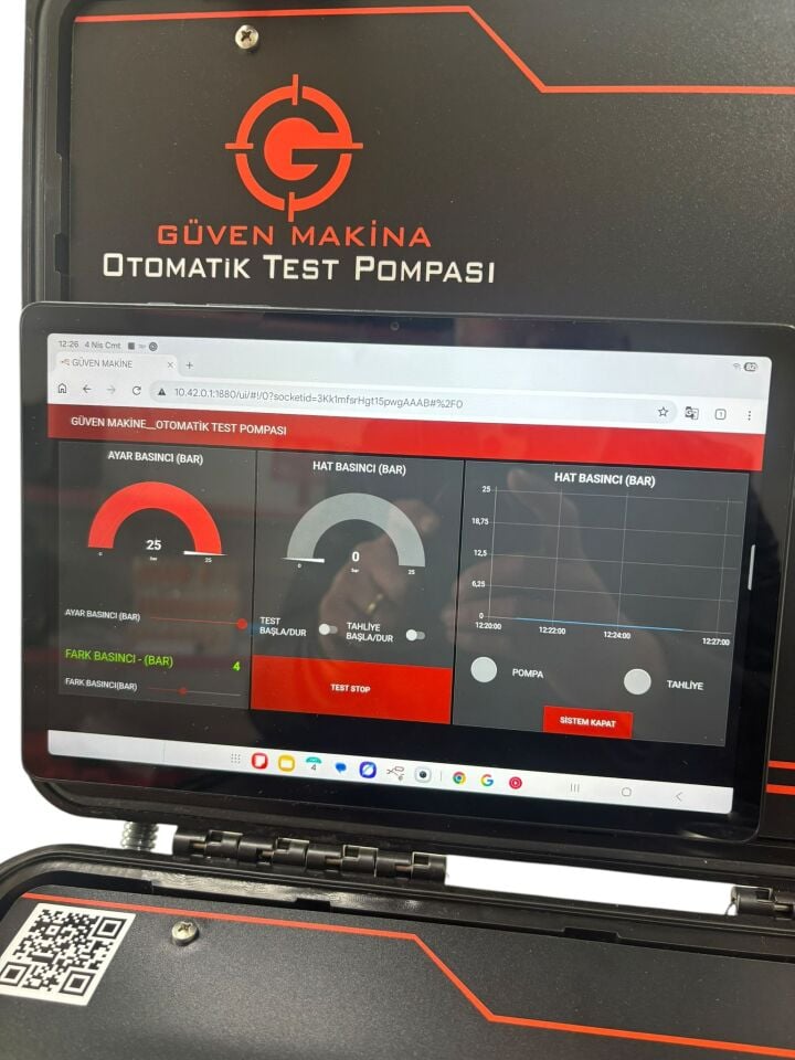 G250 Wİ-Fİ 25 BAR OTOMATİK TEST POMPASI
