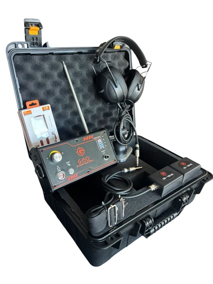 G150 Akustik Su Kaçak Tespit Cihazı TAM SET İÇ-DIŞ MEKAN