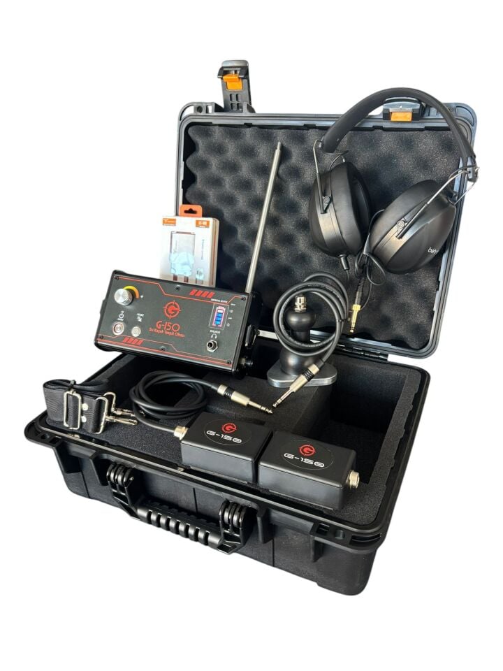 G150 Akustik Su Kaçak Tespit Cihazı TAM SET İÇ-DIŞ MEKAN