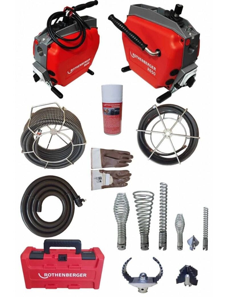 ROTHENBERHER R650 KANAL AÇMA MAKİNESİ 16-22 MM SET